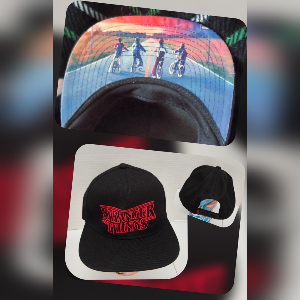 Stranger Things Netflix Black Baseball Cap By Longefly (Nwots)